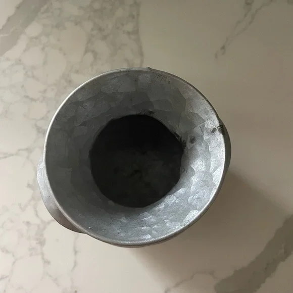 Galvanized Metal Milk Can Trio with Stand - Picture 8 of 13